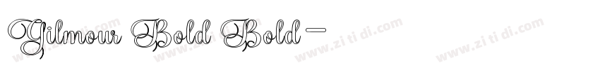 Gilmour Bold Bold字体转换